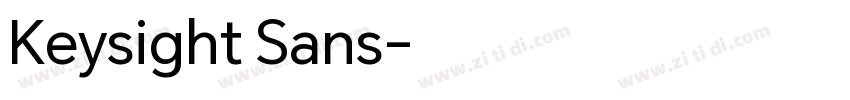 Keysight Sans字体转换